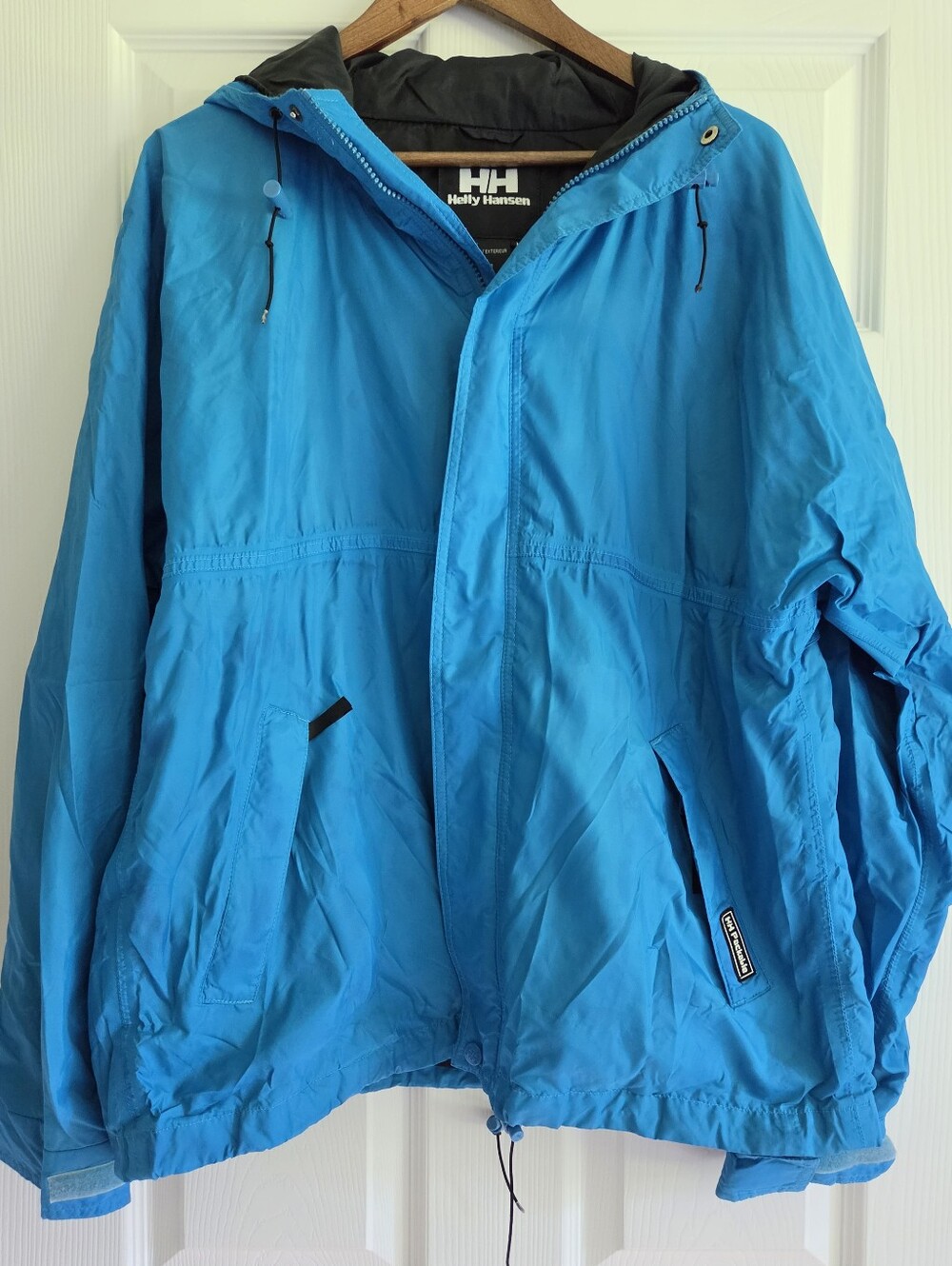 Vintage Helly Hansen Helly Tech Packable Hooded Jacket Blue Medium